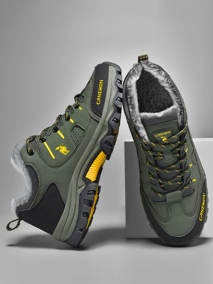 CANEMON LY9739 men's winter casual shoes, Green, product view 2