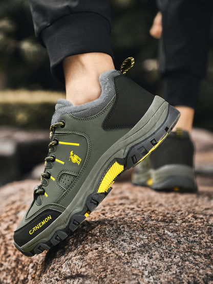 CANEMON LY9739 men's winter casual shoes, Green, product view 8
