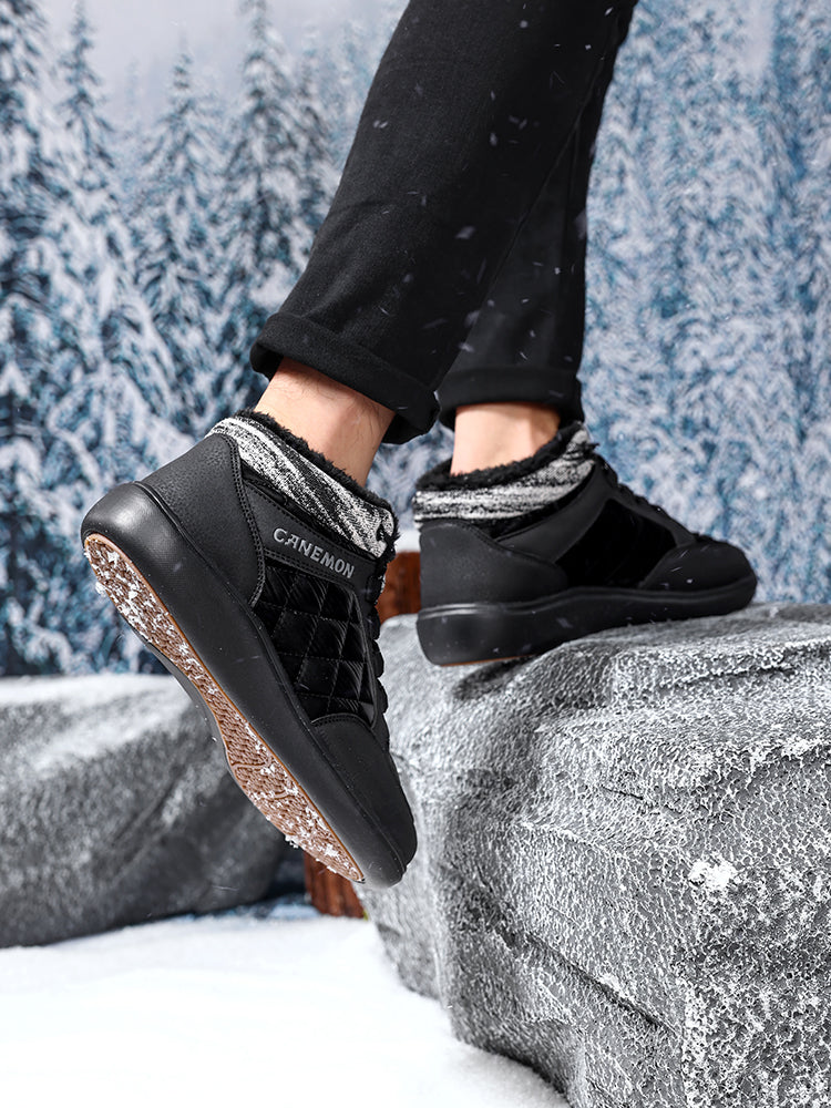 CANEMON QZ9936 Black winter casual shoes - view 7