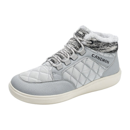 CANEMON QZ9936 men's high-top winter casual shoes - Gray