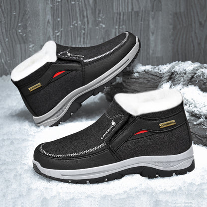 Black winter shoe pair