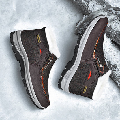 Brown winter shoe angle