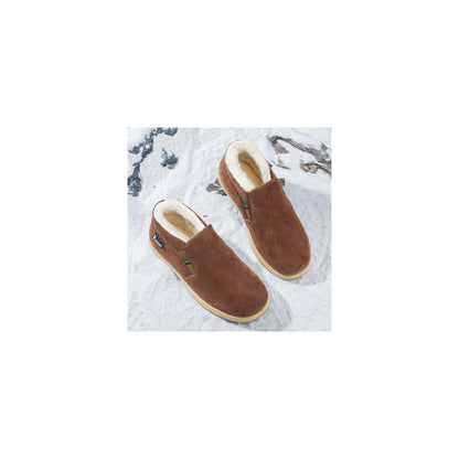 CANEMON LY2530 coffee 07 men's fleece-lined winter slip-on shoe