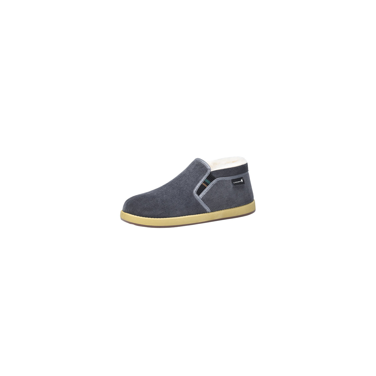 CANEMON LY2530 gray main men's fleece-lined winter slip-on shoe