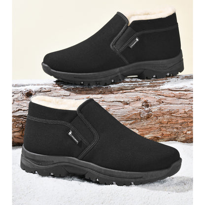 CANEMON LY2568 black sole winter slip-on shoes, product detail