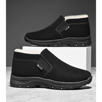 CANEMON LY2568 black sole winter slip-on shoes, product detail