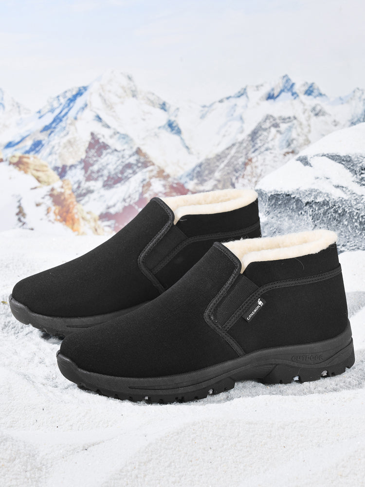 CANEMON LY2568 men's winter shoe with black sole