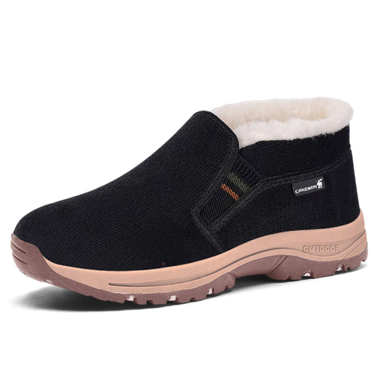 CANEMON LY2569 fleece-lined winter shoe in black