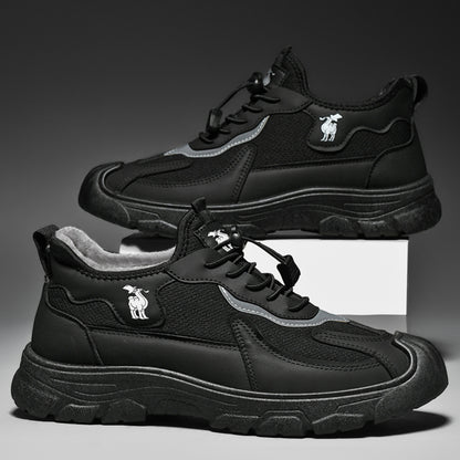 CANEMON LY892 black fleece-lined shoes, product view 1