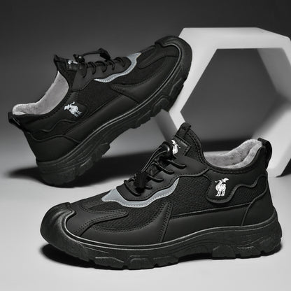 CANEMON LY892 black fleece-lined shoes, product view 2