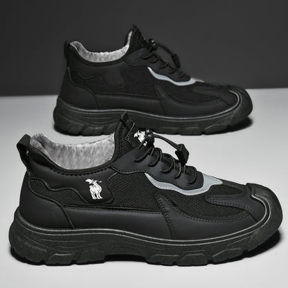 CANEMON LY892 black fleece-lined shoes, product view 4