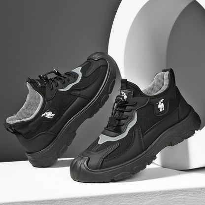 CANEMON LY892 black fleece-lined shoes, product view 5