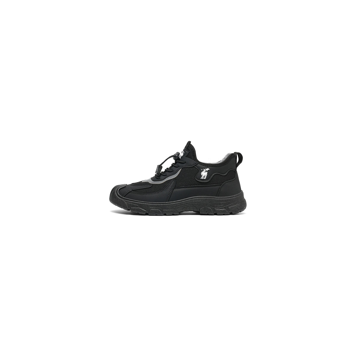 CANEMON LY892 men's black fleece-lined winter walking shoes