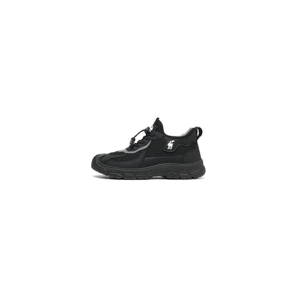CANEMON LY892 men's black fleece-lined winter walking shoes