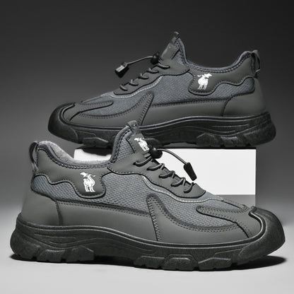 CANEMON LY892 gray fleece-lined shoes, product view 1