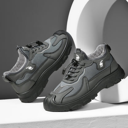 CANEMON LY892 gray fleece-lined shoes, product view 5