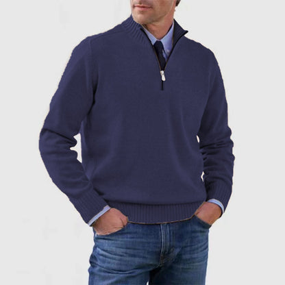 Men's Lock-Warm Zipper Basic Sweater