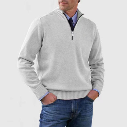 Men's Lock-Warm Zipper Basic Sweater