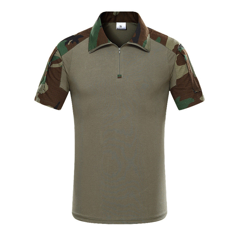 Men's Short Sleeve Camouflage Tactical