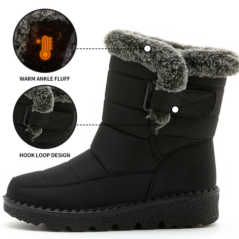 Winter Classic Style Waterproof  Warm Fleece Walking Boots