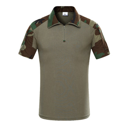 Men's Short Sleeve Camouflage Tactical