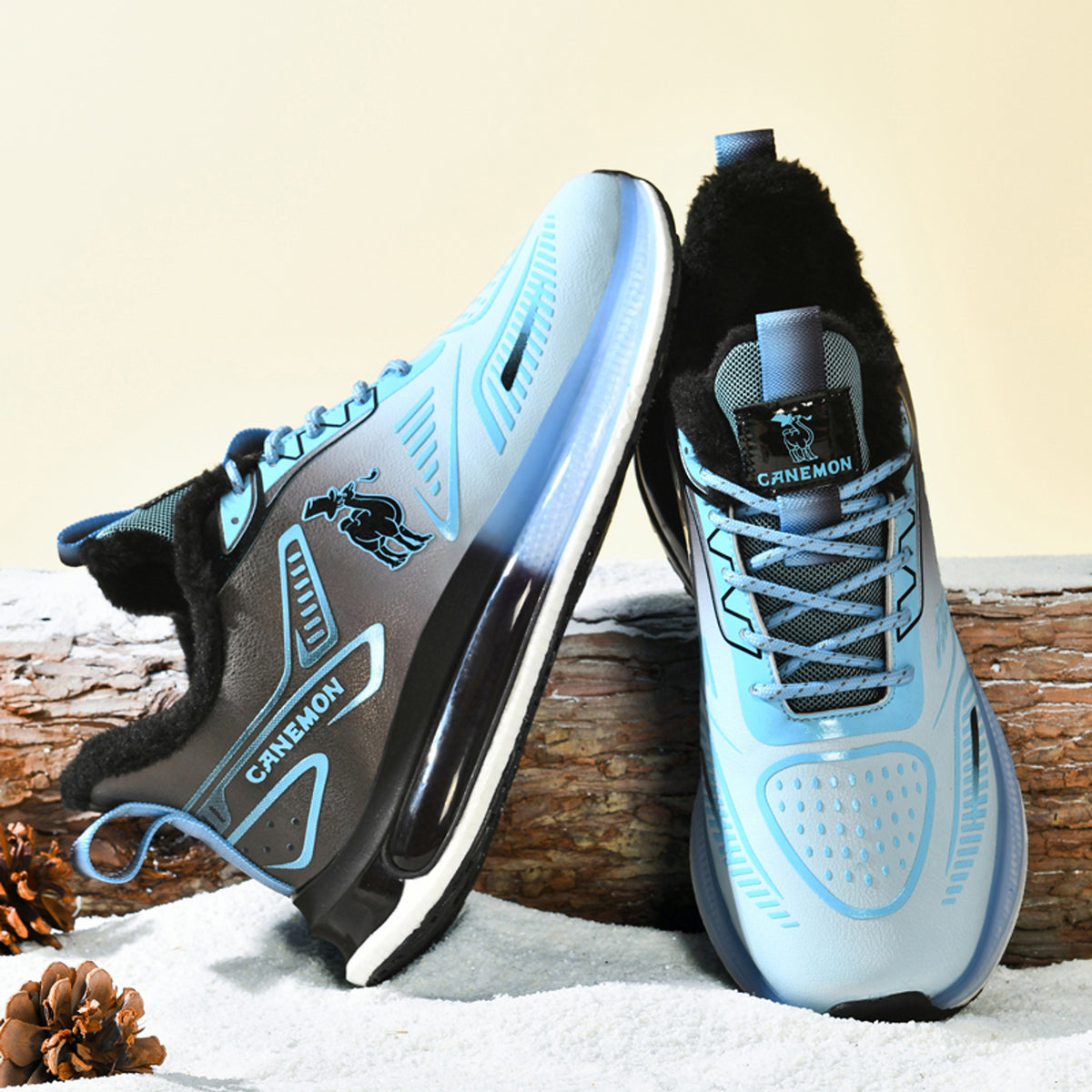 CANEMON Men's Fleece-Lined Winter Walking Shoes QZ6777, view 10