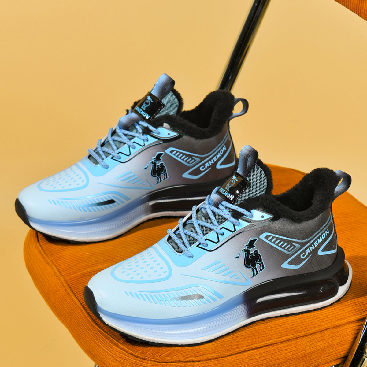 CANEMON Men's Fleece-Lined Winter Walking Shoes QZ6777, view 11