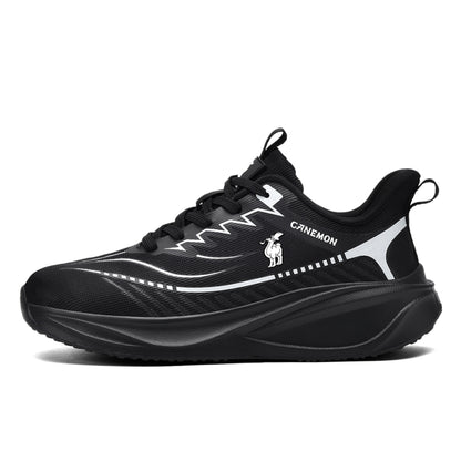CANEMON QZ8829 black walking shoe side view