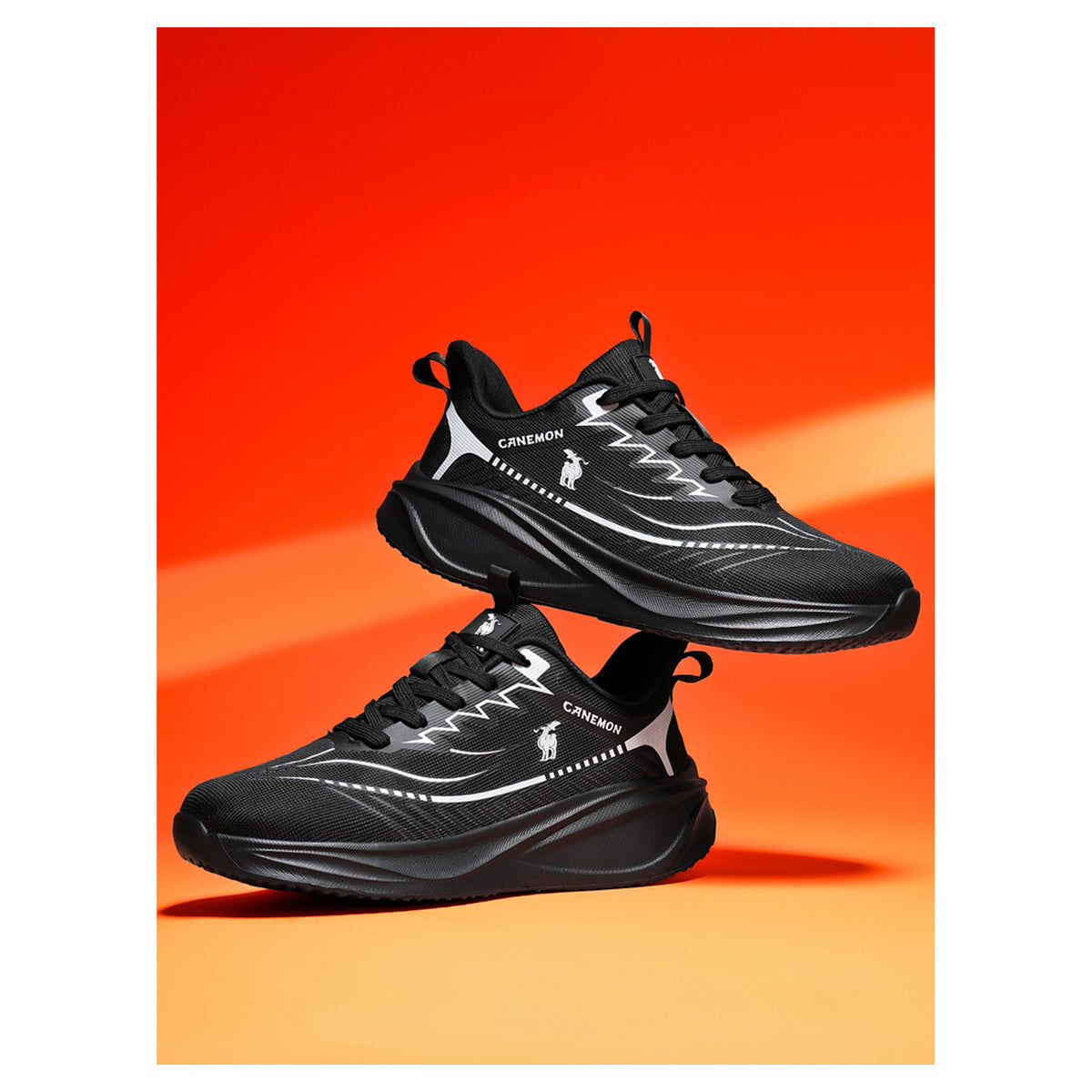 CANEMON QZ8829 black shoes pair view