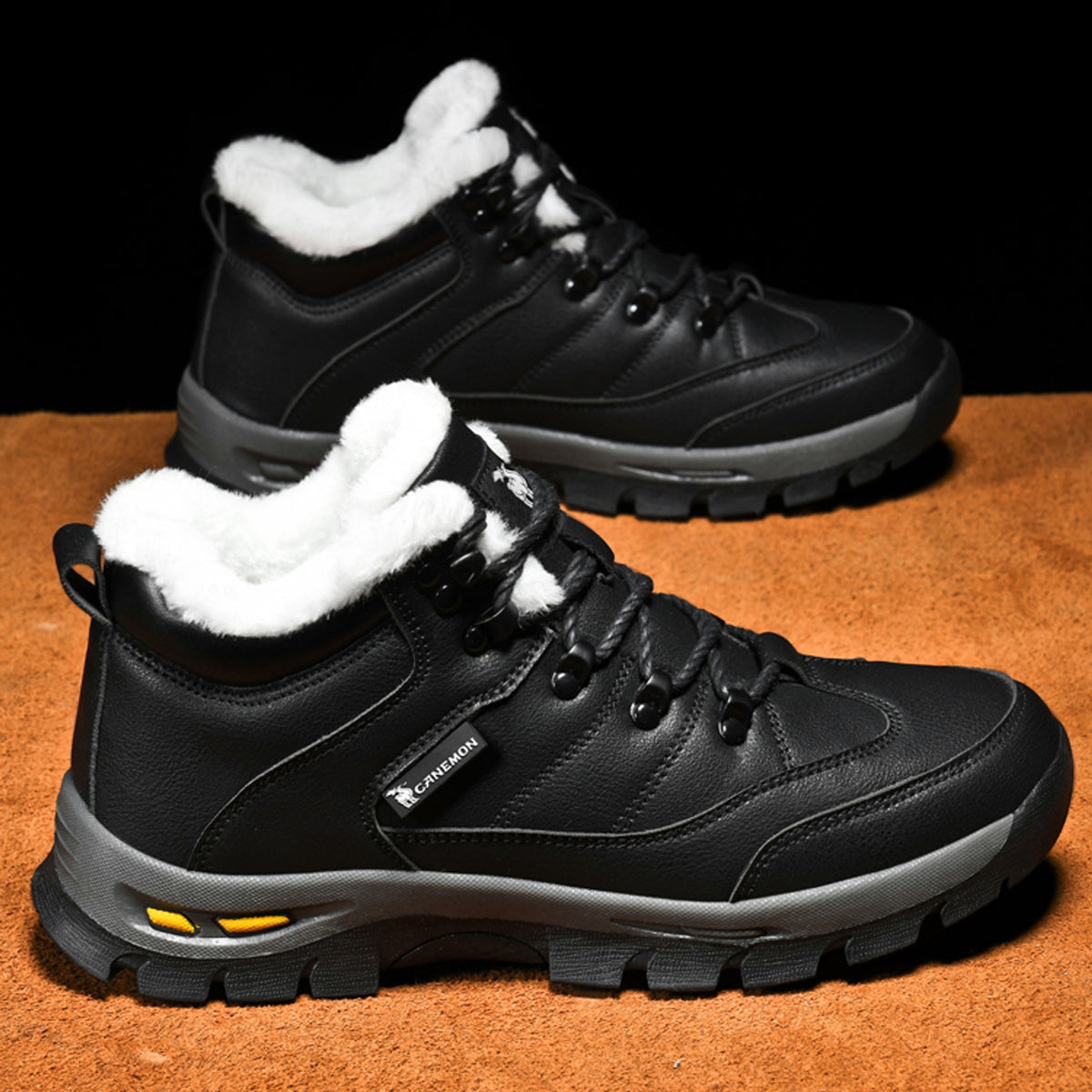 CANEMON QZ916 black shoe factory detail photo 4