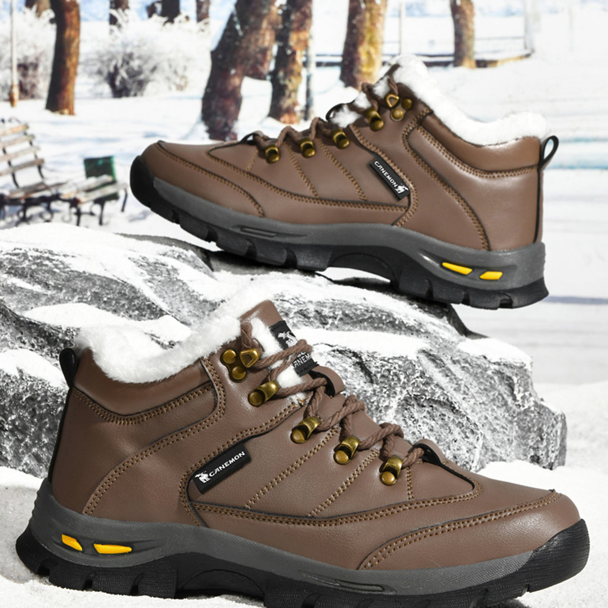 CANEMON QZ916 brown shoe DETAIL5