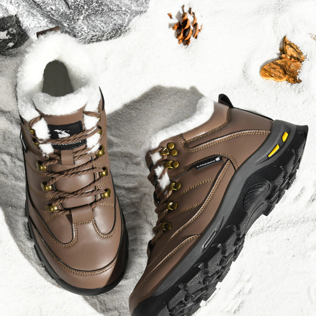 CANEMON QZ916 brown shoe DETAIL6