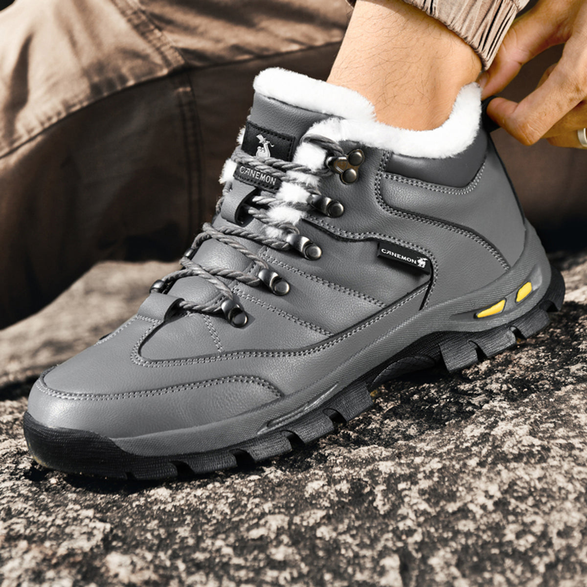 CANEMON QZ916 gray shoe DETAIL7