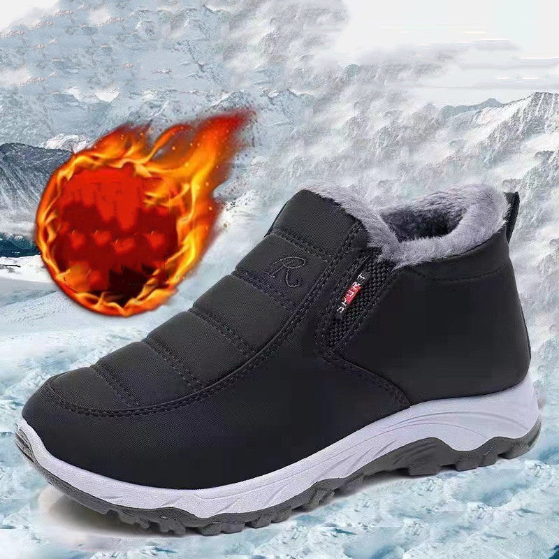 Winter Classic Style Non-Slip Warm Fleece Walking Shoes