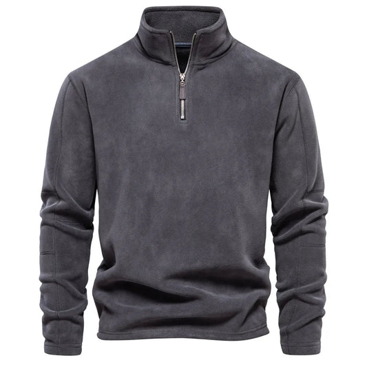 Men's Stand Collar Half-zipper Sweatshirt