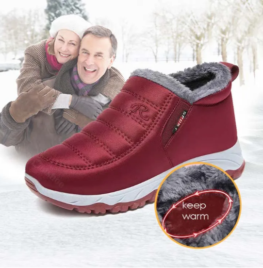 Winter Classic Style Non-Slip Warm Fleece Walking Shoes