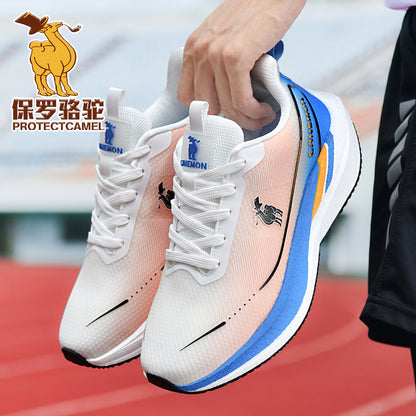 White/Blue walking shoe lifestyle view