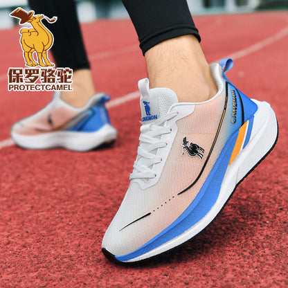 White/Blue walking shoe lifestyle