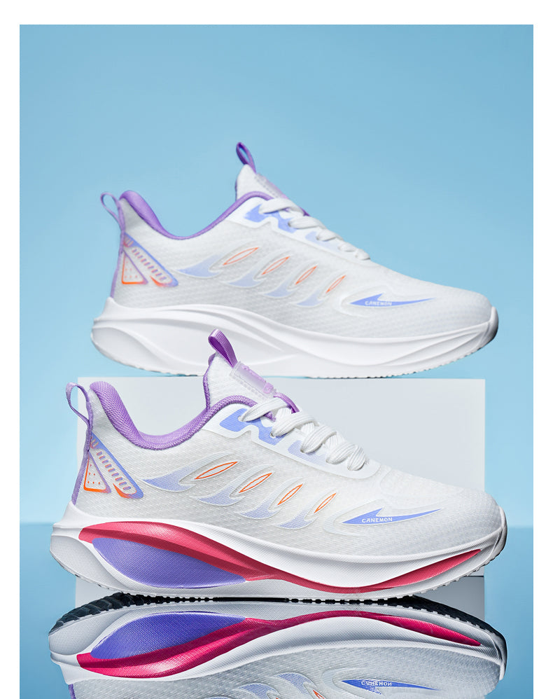 CANEMON QZ8826 White/Purple sneakers, inner and outer sides and outsole