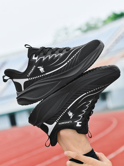CANEMON QZ8829 Black men's walking sneaker: on foot sole