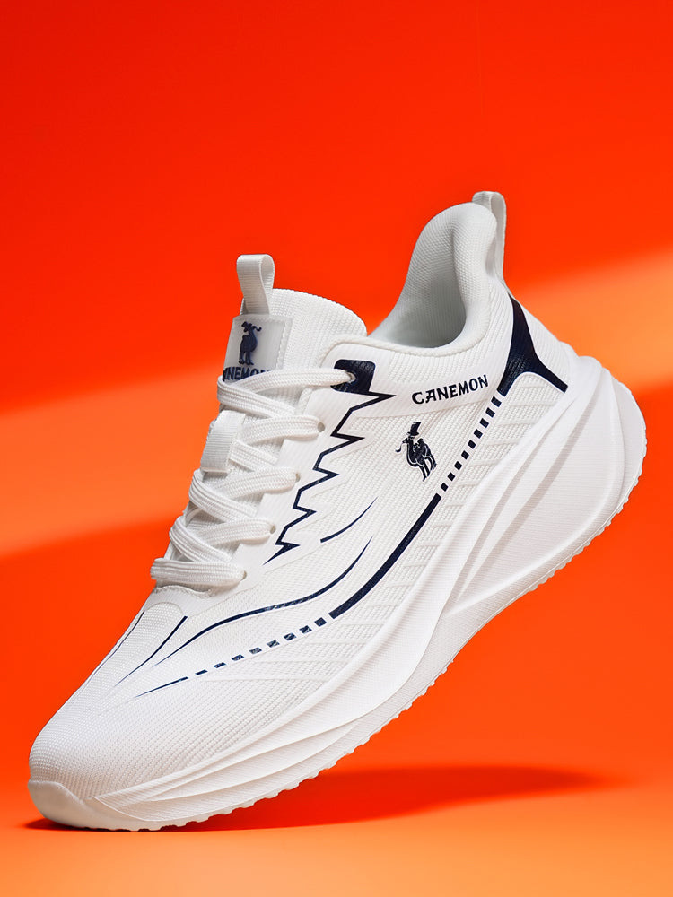 CANEMON QZ8829 White men's walking sneaker: single profile