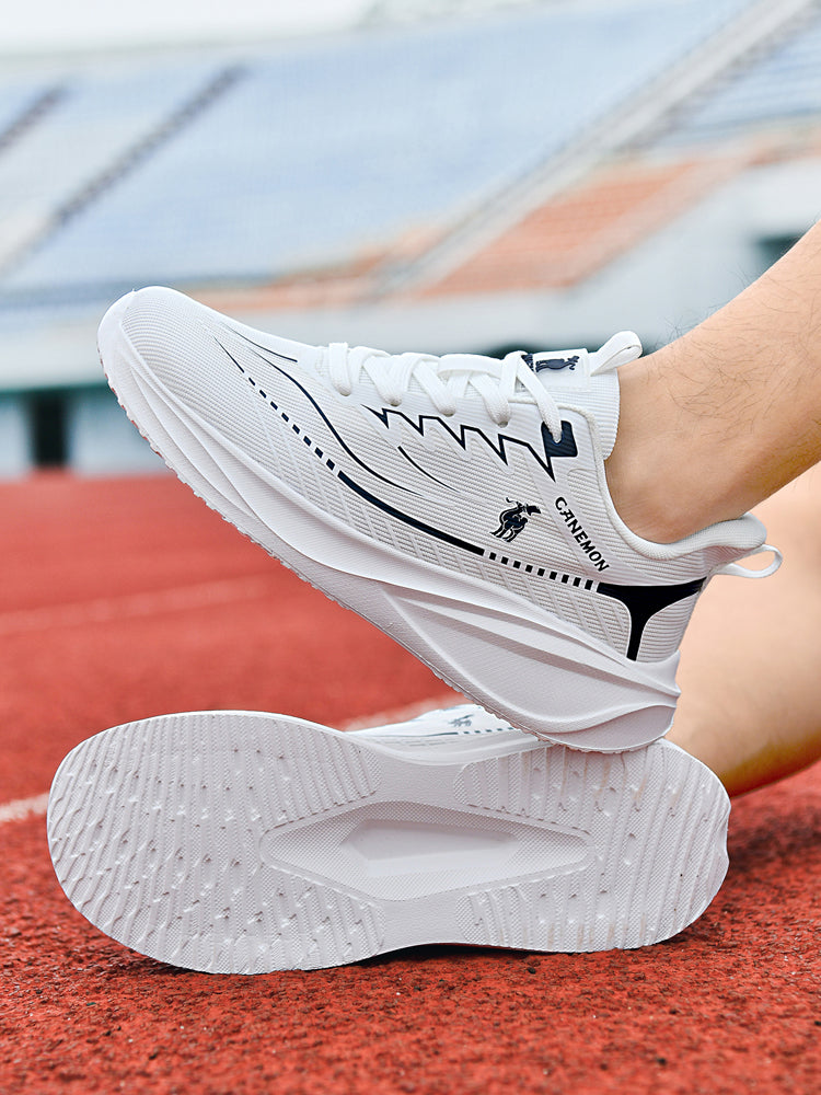 CANEMON QZ8829 White men's walking sneaker: on foot sole