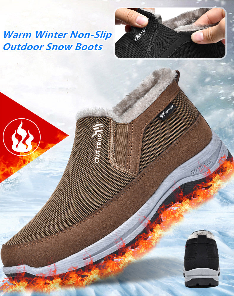 Men's Winter Soft Warm Non-Slip Snow Shoes