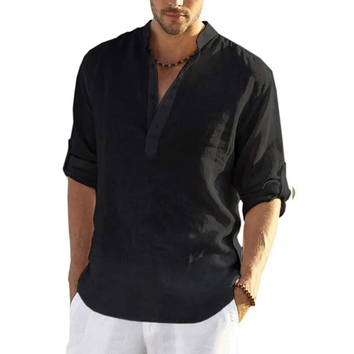 Men's Cotton Linen Hippie Casual T-Shirt - New