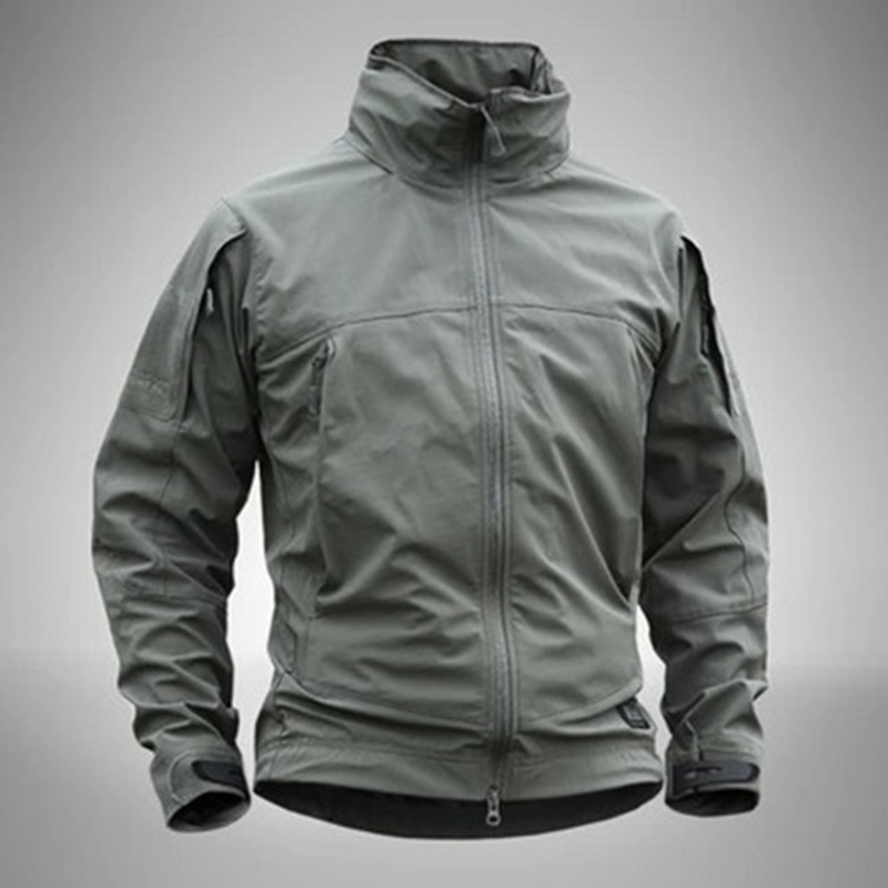 Mens Soft Tactical Waterproof Wind Resist Protective Jackets