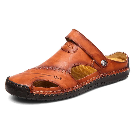 Men's Soft Outdoor Sports Leather Sandals - SD2.0