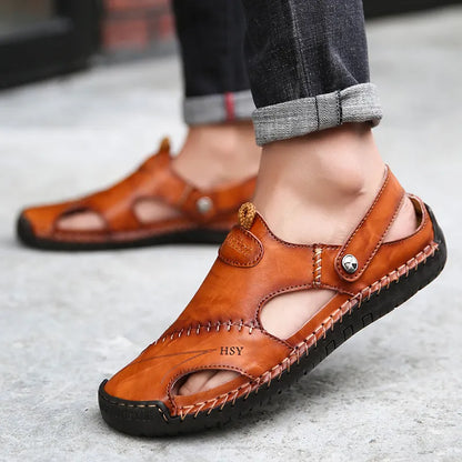 Men's Soft Leather Beach Sandals