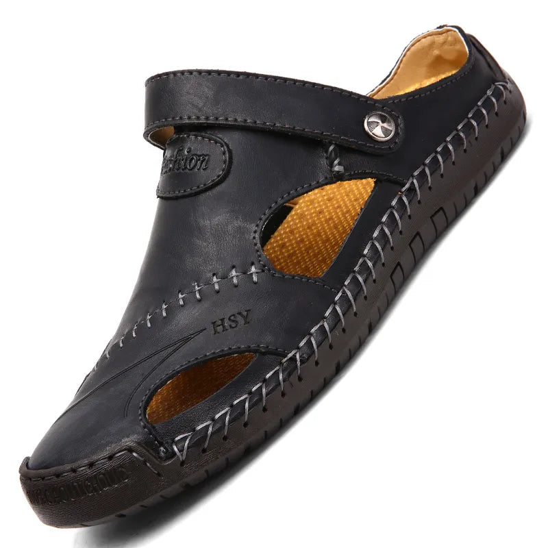 Men's Soft Leather Beach Sandals