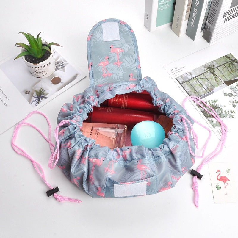 PLEEGA Women Drawstring Travel Cosmetic Bag Makeup Bag Organizer Make Cosmetic Bag Case Storage Pouch Toiletry Beauty Kit Box
