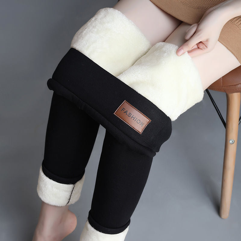 Winter Warm And Comfortable Super Thick Lambswool Leggings